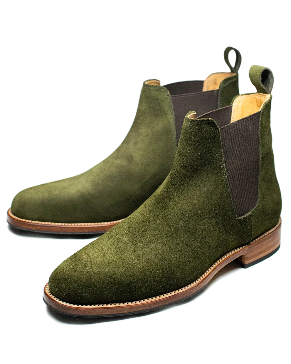 Bota Chelsea (Gamuza verde)